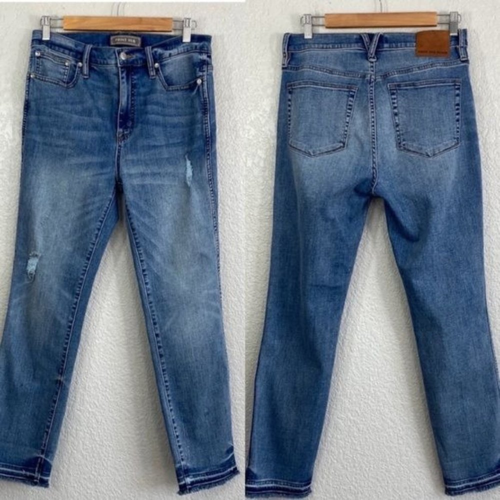 J.CREW Point Sur Hightower Straight Jeans in Pale Ice Wash J7896 Size 29